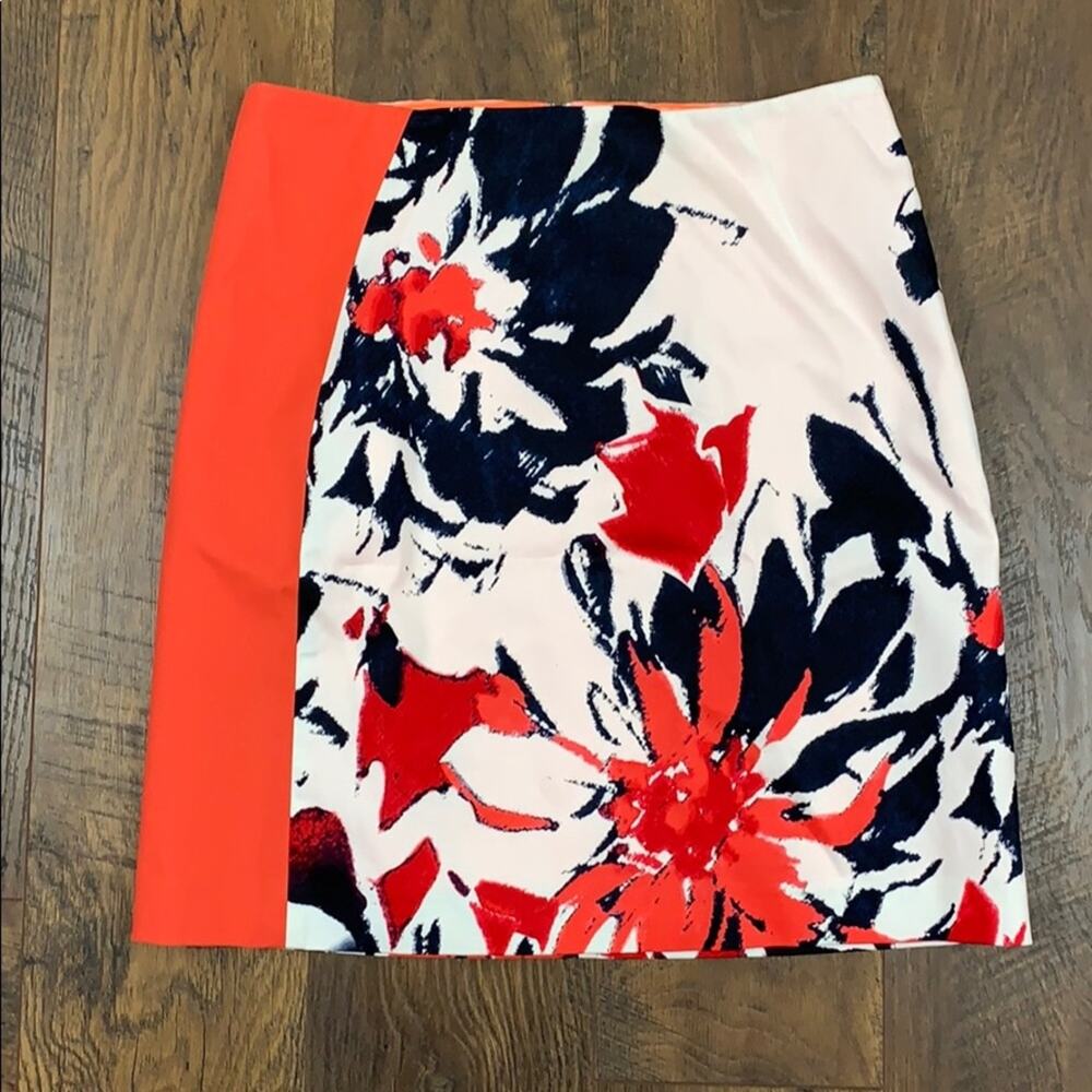 Tahari floral pencil skirt